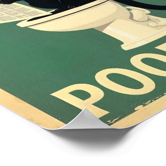 "Kacke du?" Funny Black Cats Poster (Ecke)