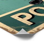 "Kacke du?" Funny Black Cats Poster (Ecke)