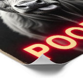 Kacke du? Funny Highland Cow, Kuh Art Poster (Ecke)