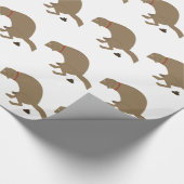 Kacken des Hundes Geschenkpapier (Ecke)