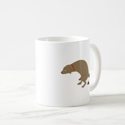 Kacken des Hundes Kaffeetasse (VorderseiteRechts)