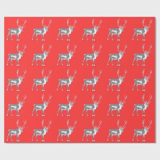 Kacken des Rens Geschenkpapier (Flach)