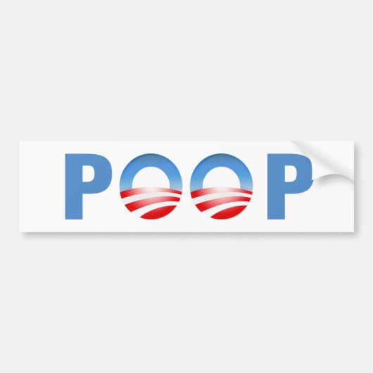 KACKEN Sie - AntiObama Autoaufkleber (Vorne)