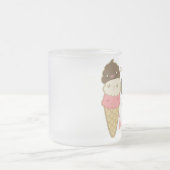 kacken Sie auf Eiscreme Mattglastasse (Mittel)