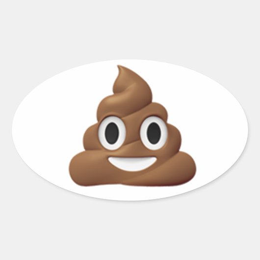 Kacken Sie emoji Aufkleber (Vorderseite)