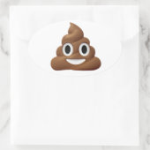 Kacken Sie emoji Aufkleber (Tasche)
