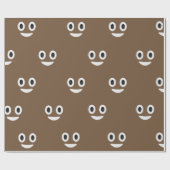 Kacken Sie emoji Augen und Mundverpackungspapier Geschenkpapier (Flach)