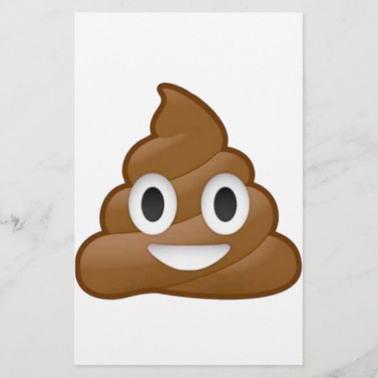 Kacken Sie emoji Briefpapier (Vorderseite)
