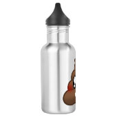 Kacken Sie Emoji Edelstahlflasche (Links)