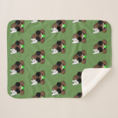 Kacken Sie Emoji Felsen auf Sherpa Decke Sherpadecke (Vorderseite (Horizontal))