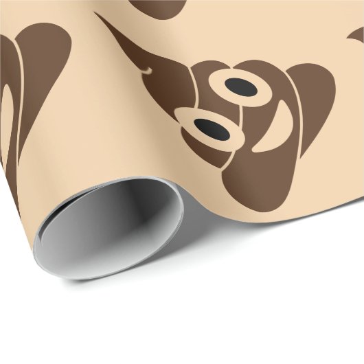 Kacken Sie Emoji Geschenkpapier (Rolleneckpunkt)