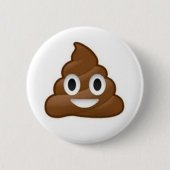 Kacken Sie Emoji Knopf Button (Vorderseite)