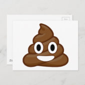 kacken Sie emoji Postkarte (Vorne/Hinten)