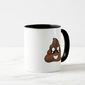 Kacken Sie Emoji Tasse (VorderseiteRechts)