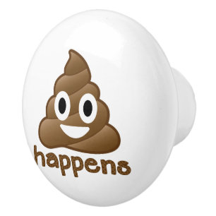 Kacken Sie geschieht Emoji Keramikknauf
