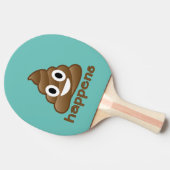 Kacken Sie geschieht Emoji Tischtennis Schläger (Seitenansicht)