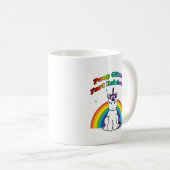 Kacken Sie Glitzer-Furz-Regenbogen Kaffeetasse (VorderseiteRechts)