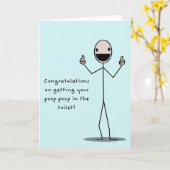 Kacken Sie kacken in der Toilette Karte (Gelbe Blume)