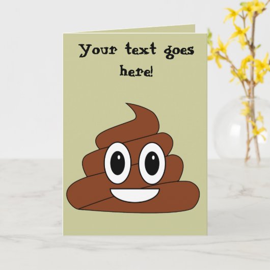 Kacken Sie Karte (Gelbe Blume)