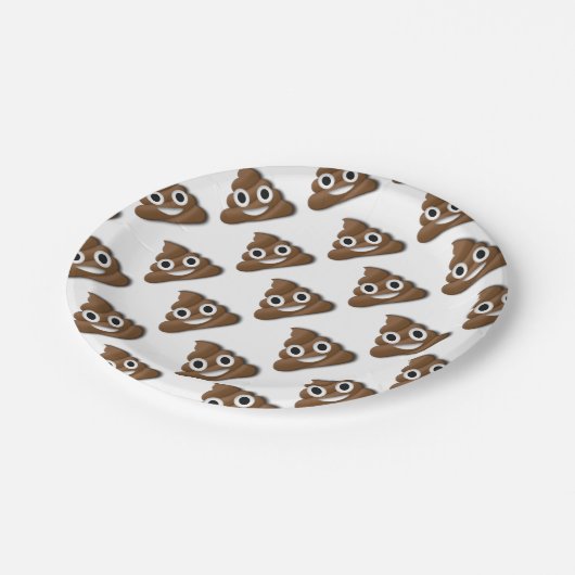 Kacken Sie! Pappteller (Schrägansicht)