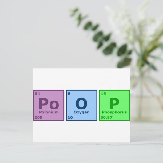 Kacken Sie Postkarte (Stehend Vorderseite)