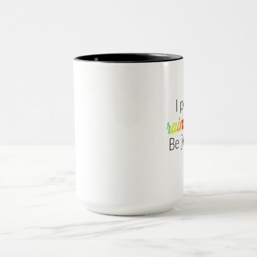 Kacken Sie Regenbogen Tasse (Zentrum)