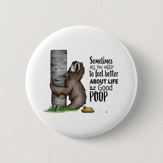 Kacken von Sloth Button (Vorderseite)
