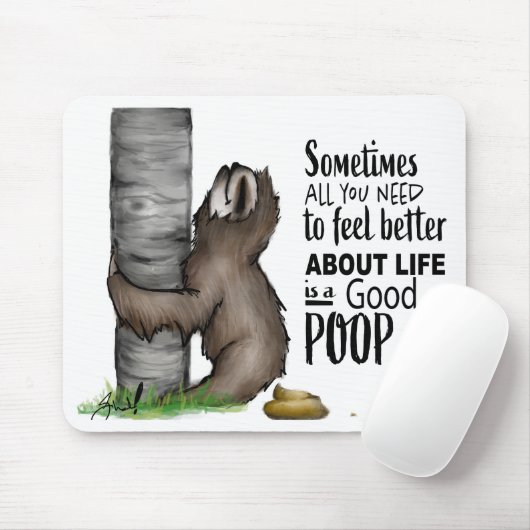 Kacken von Sloth Mousepad (Mit Mouse)