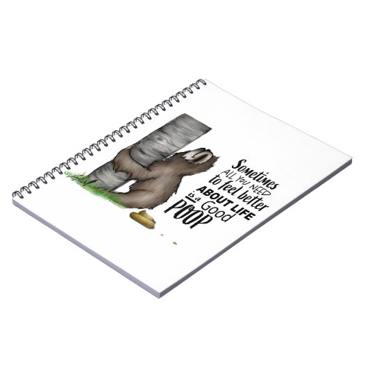 Kacken von Sloth Notizblock (Linke Seite)