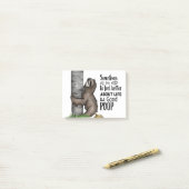 Kacken von Sloth Post-it Klebezettel (Auf Schreibtisch)