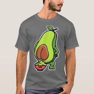 Kackend Avocado, Guacamole Guac, Vegan für Männer T-Shirt