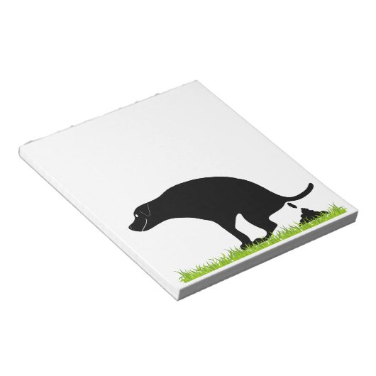 Kackend Dog Notepad Notizblock (angewinkelt)