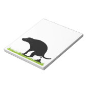 Kackend Dog Notepad Notizblock (Rotiert)
