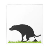 Kackend Dog Notepad Notizblock (Vorderseite)