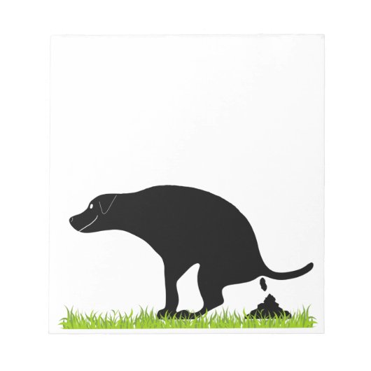 Kackend Dog Notepad Notizblock (Vorderseite)