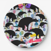 Kackend Geburtstagsparty Pappteller (Vorderseite)