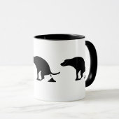 Kackend Hund Tasse (VorderseiteRechts)