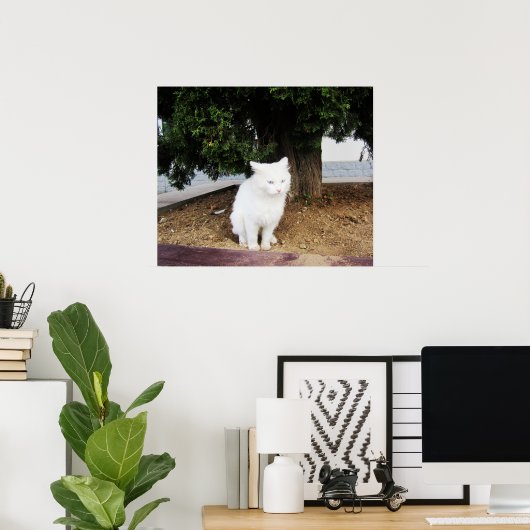 Kackend Katze Poster (Heimbüro)