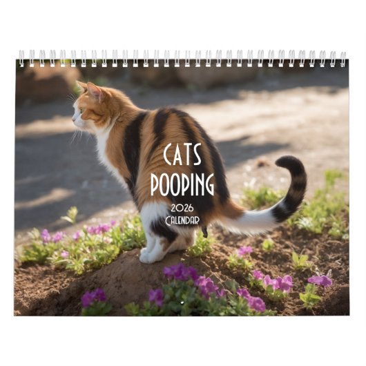 Kackend Katzen-Kalender 2026 Kalender (Titelbild)