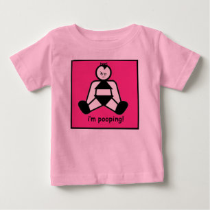 Kackend Mädchen Baby T-shirt