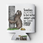 kackend Sloth Dosenkühler (Rückseite)