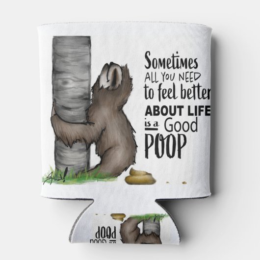 kackend Sloth Dosenkühler (Rückseite)