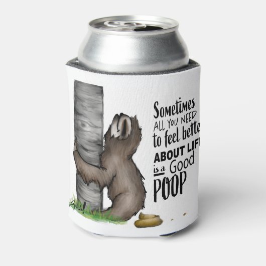 kackend Sloth Dosenkühler (Kanne Rückseite)