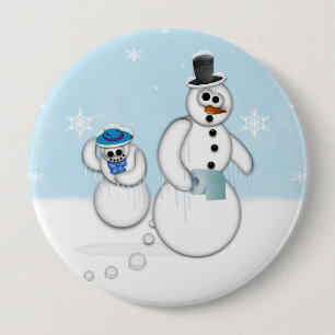 Kackend Snowman Button