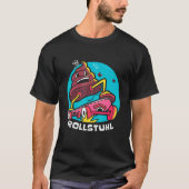 Kackheap auf Skateboard Rollstuhlstuhl Walking SC T-Shirt (Vorderseite)