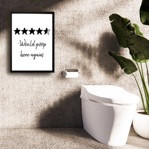 Kackte hier wieder lustiges Bad Poster