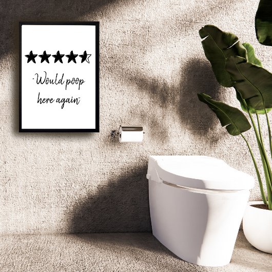 Kackte hier wieder lustiges Bad Poster