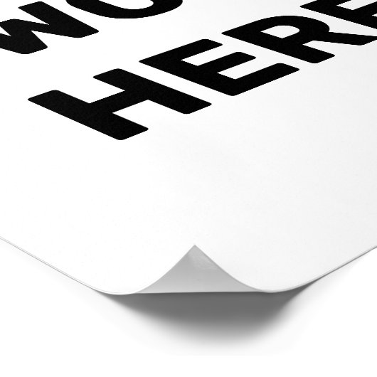 Kackte hier wieder poster (Ecke)