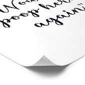 Kackte hier wieder Spaß Badezimmer-Zeichen Poster (Ecke)