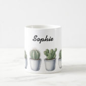 Kactus-Aquarell-Tasse Kaffeetasse (Mittel)